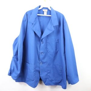 Vintage Red Kap Mens XL Lab Mechanic Jacket Blue